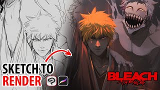 ILLUSTRATION TIMELAPSE  BLEACH [upl. by Gapin]