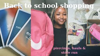 Back to school shopping piercings store run amp hauls  South African YouTuber  HM [upl. by Ahsiri]