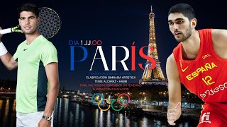 JUEGOS OLÍMPICOS PARIS 2024  DIA 1 Basket Tenis Natación Saltos [upl. by Haze]