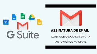 Assinatura automática no Gmail [upl. by Aihsema]