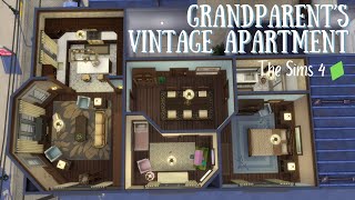 Grandparent’s Vintage Apartment  The Sims 4 Speed Build [upl. by Madancy]