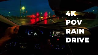 4K Drive in Rain Hyundai Elantra Preferred SE 2024 Canada [upl. by Granville]