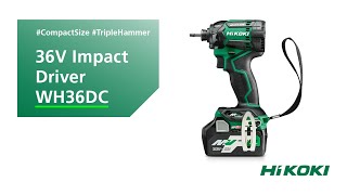 HiKOKI WH36DC Cordless Impact Driver for quick and powerful fastening in every situation [upl. by Schramke]