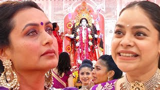 UNCUT  Kali Pooja 2024  Rani MukerjiTanishaa MukerjiSharbani Mukherjee [upl. by Naletak166]