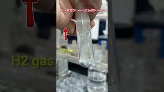 Preparation and chemical test for hydrogen  practical chemistry [upl. by Wallach]