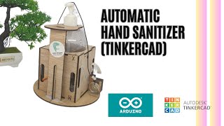 How to wiring Automatic Hand Sanitizer and Sauce Dispenser machine using arduino  In Tinkercad [upl. by Retsehc94]