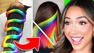 RAINBOW Hair Transformation AMAZING [upl. by Grim870]