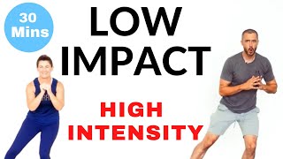 Low impact high intensity intermediate home cardio workout [upl. by Lust]