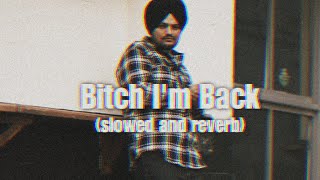 Bitch Im Back Song  Sidhu moose Wala  Slowed and Reverb [upl. by Akemahc747]