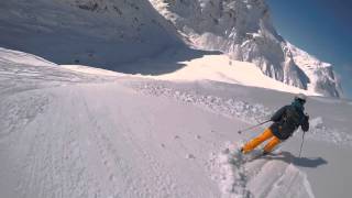 Helmetcamera captures skier caught in avalanche [upl. by Caprice]