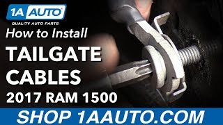 How to Replace Tailgate Cables 0917 Ram 1500 [upl. by Conley]