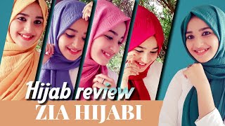 NYSHA FATHIMA  HIJAB REVIEW  ZIA HIJABI MODESTY WEAR  MALAYSIAN HEAVY CRINKLED COTTON HIJAB [upl. by Yreffeg]