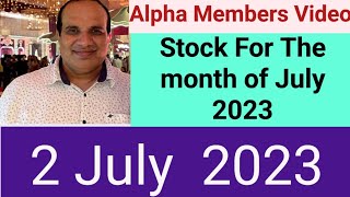 Granules India  Stock For The month of July 2023 by CA Ravinder Vats [upl. by Christoffer82]