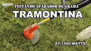 Aparador de grama Tramontina 1500w teste rápido [upl. by Annaitsirhc]