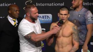 EFC 52 WeighIn Madge vs Costa Highlight [upl. by Hafeetal]