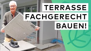 Terrasse mit Keramikplatten verlegen  So macht’s der Profi [upl. by Mima]