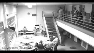 Jailer attacked by inmate in Craighead County Ark camera 1 [upl. by Sergu]