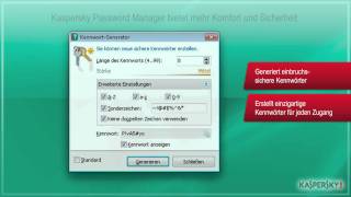 Kaspersky Password Manager Produktvideo [upl. by Anivram995]