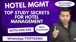 Top Study Secrets for Hotel Management [upl. by Ayifas578]