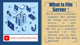 3What is File Server and How does it work [upl. by Malha]