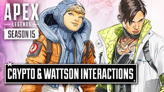 NEW Crypto and Wattson Interaction Voicelines  Apex Legends Season 15 [upl. by Alburga]