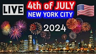 🎆 MACYS Fourth Of July FIREWORKS 2024 New York City LIVE 🇺🇸 Macys 4th of July fireworks Hudson [upl. by Nilek]