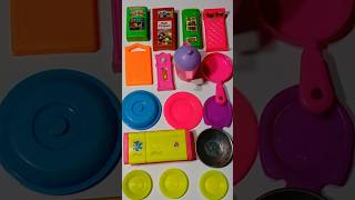 Diy Unboxing  Kitchen🍴set  ☕🫖  Fridge  Pras   Table  27 shorts asmr toys [upl. by Ardnuassak63]