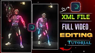 FREF FIRE 🔥 XML FILE VIDEO EDITING FULL TUTORIAL 😊 IN ALIGHT MOTION  FF VIDEO EDITING TUTORIAL [upl. by Eziechiele]