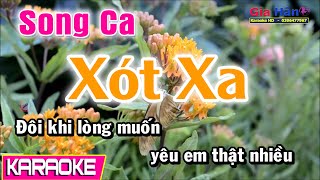 Karaoke Xót Xa  Song Ca  Gia Hân [upl. by Eardna]