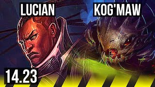 LUCIAN amp Bard vs KOGMAW amp Lux ADC  KR Diamond  1423 [upl. by Ful208]