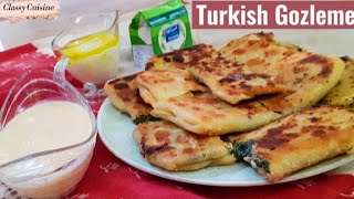 Gozleme Recipe  Turkish Cuisine [upl. by Hazlip]