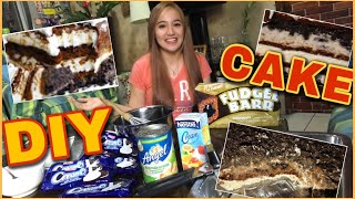 FUDGEE BARR CAKE  NO BAKE FudgeeBarr Cake  Oreo  CreamO Cake DIY CAKE [upl. by Wesley880]