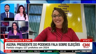 Renata Abreu  Entrevista CNN 29102024 [upl. by Anomahs]