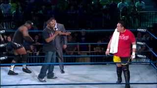 Samoa Joe returns and speaks out against MVP June 5 2014 [upl. by Nahshun]