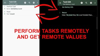 Tasker  Perform Task Remotely and Get Back Values [upl. by Gardner239]