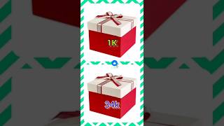 1k vs 34k choose your gift box 🎁giftbox shorts viral gift chooseyourgift chooseone gifts [upl. by Sloatman]