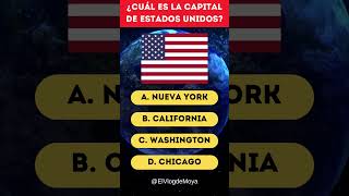 ¿Cuál es la capital de Estados Unidos preguntas quiz capitales culturageneral estadosunidos [upl. by Helms611]