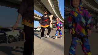 LITTLE BOY DANCING SHUFFLE 😱  NEON MODE TUZELITY 😎🔥 [upl. by Nehtanoj486]