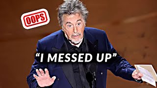 Fans Blame Al Pacino For Ruining The Oscars 2024 [upl. by Sandeep]