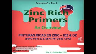 Pinturas Base Ricas en Zinc SSPC Paint 20  zinc rich primers [upl. by Linden]