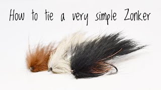 How To Tie A Very Simple Zonker  Streamer fly [upl. by Melinda]