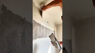 Painter Applying putty  Puttying for renovation putty 241011 [upl. by Krahmer257]