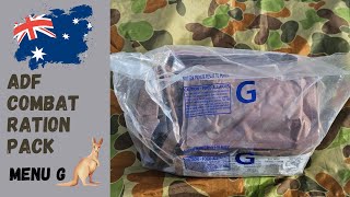 Australian Combat Ration Menu G  Ration Pack Review [upl. by Newg]