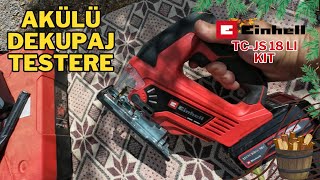 Akülü Dekupaj Testere  EinHell TCJS 18 LI  Kit einhell dekupaj hobi hobibahçesi garden [upl. by Leipzig818]