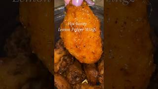 Hot honey Lemon Pepper Wings lemonpepperchicken hothoney [upl. by Leffert772]