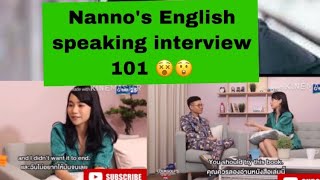 Nanno’s English Speaking Interview 😵😲 shockinggg  THE GIRL FROM NOWHERE [upl. by Adohr]