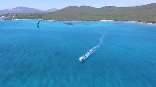 Kitesurfen in Euböa Griechenland mit surfbudede [upl. by Nitsrek]