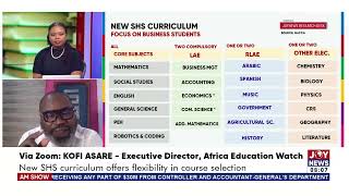 Secondary Education Subject combinations in new SHS curriculum similar to the Alevel  Kofi Asare [upl. by Ahsuatal]