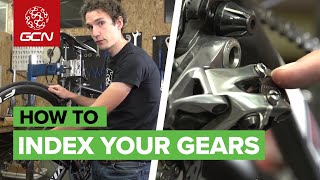 How To Index Your Gears  Adjusting Your Rear Derailleur [upl. by Grubb]