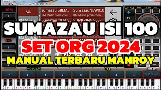 SUMAZAU RENTAK MANROY TERBARU ISI 100 MANUAL SEMUA MELODI FUL SIAP DI GUNAKAN [upl. by Myrta]